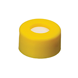 Short-Cap (yellow) with Septa PTFE/Silicone, pk.100